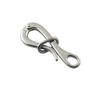Generico Quick Eye Bolt - 10 x 2.2 cm Carabiner Anchor | Hook Connection Rafts | for Marine Fire Fighting Climbing Maneuvers Towing Lifting Marine Rescue Boats