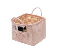 Generico Quilted Car Basket, Bohemian Floral Folding Bag - Laundry Basket with Handles - for Home Office Room Shopping Travel Car Picnic Field Diapers Makeup Books