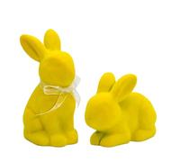 Genérico Rabbit Figurines | 2 Pieces Desktop Animals Plush Animals,Resin Rabbit Sculpture | for Display on Table Shelf Fireplace Tiered Tray Decoration
