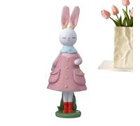 Generico Rabbit Figurines, Easter Decoration for the Home - Spring Table Decorations - for Living Room Bedroom Kitchen Office Rustic Style Shelf Window Party Welcome Gift