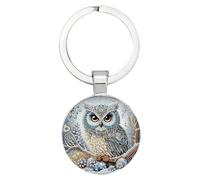 Genérico Raptor Fob Bag - Strigiformes, Gemstone Glitter Totem, Wallet, Amity Jewelry | With Ladies Unique Gift for Ladies Repair Fit Auto Medallion