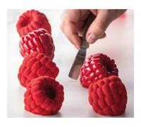 Generico Raspberry Mould 2.8 cm Silicone for Single Portion Sweets PX4394 Pavoni Italia