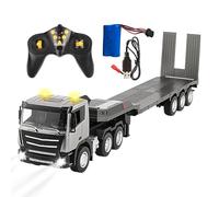 Generico RC Semi Truck with Trailer - 1/24 RC Car, Remote Control Truck Toy, Construction Vehicle Model | 2.4GHz Trucker with Sound Light, 9 Vehicle for Boys Boys ba