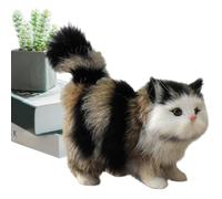 Genérico Realistic Cat Stuffed Animal, Plush Cat, Cool Things for Your Room, Soft Hand Feeling and Delicate Simulation Cute, That for Decoration