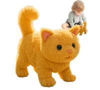 Generico Realistic Robot Cat - Electric Plush Toy with Realistic Details, Interactive Plush Toy for Girls Boys Children Office Home Gift Birthday Christmas Saint Friends