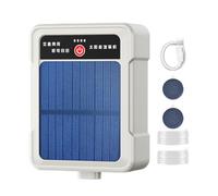 Generico Rechargeable Solar Oxygen Pump | ABS 13 x 10 x 4 cm 2400 mAh 2L/min 16H | USB Solar Aerator Portable Aquarium Air Pump | Aquarium Bucket Bait Viva Outdoor Transport