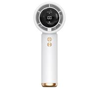 Genérico Rechargeable Turbo Fan, Portable Handheld Fan, Battery Operated With Digital Display, Powerful Cordless Air Circulator for Outdoor Activities, Travel, and Work