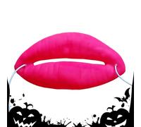 Genérico Red Lips Costume,Fake Cosplay Accessories And Toys | Wedding Accessory,For Halloween Dance And Family Use For All