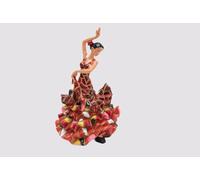 Generico Red Mosaic Spanish Flamenco Dancer Statue Made with Marble Dust and with Enamel It's the Best Collection in Spain.
