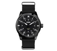 Generico Redwood Pilot Type B Solar Steel PVD Black Military Fabric Men's Watch