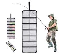 Genérico Reel for Bait - Large Capacity Transparent Tackle Storage | Waterproof PVC Lure Wrap for with Thick Rod for Tents, Land Travel & Travel