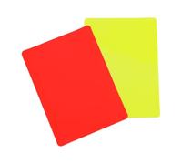 Generico Referee Cards - 2 Piece Warning Penalty Card Set | Multifunctional Supplies with Red Yellow Tag for Games, Games, Education