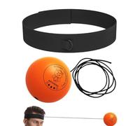 Generico Reflective Ball with Adjustable Elastic Band Breathable Fun Home Workout Ball for Quick Reflexes | for Men Women Adults Beginners Fitness MMA