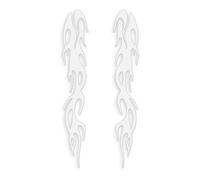 Genérico Reflective Flame Stickers: Adhesive Stickers, Fire Graphics | Vinyl Bike Sticker Set for Motorcycles Decoration Helmet Skater Scooter Wheel Frame Design