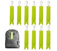 Genérico Reflective Pendant - Pack 10 Safety Accessories | High Visibility Labels for Night Walk, School Backpack, Wheelchair