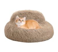 Genérico Relaxing Donut Dog Bed | Donut Bed - Washable Sofa with Raised Edges for Indoor Living Room Bedroom Apartment Day Rest Night Sleep