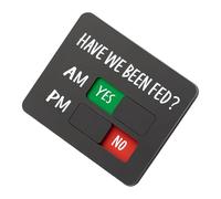 Generico Reminder for Power Supply | AM and PM Regulator - Magnetic or Double-Sided Adhesive Reminder Slider | for Fridge Kitchen Home Daily Routine Checking Weight Appetite