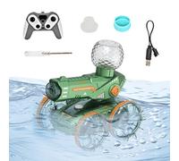 Generico Remote Control Car - Boat and Vehicle Remote Control for Outdoors - Adjustable Remote Control Car with LED and Zampillo for Beach Climbing Drifting Garden and Pool Races