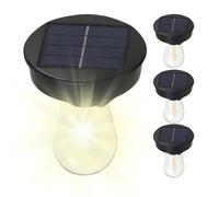 Generico Replacement Cover for Lights, 4 Pieces Waterproof LED Bulbs, Replacement Bulbs for Solar Lamps, 7.4 - 8 cm Lamps, Garden Path, Backyard, Backyard, Lawn