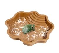 Generico Reptile Bath Pool - Multi-purpose Reptile Feeding | Water Bowl Shallow Turtle Ornament 'Aquarium Ramp Ideal Terrariums, Hydration, And Decoration 'Habitat Pi