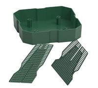 Genérico Reptile Feeder, Chameleon Feeder Dish, Anti Escape Superworm | Live Feeding Bowl, Climbing Column for Prey Movement, Tank & Aquarium Accessory, ABS, 11.2x11.2x12cm