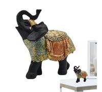 Genérico Resin Elephant Sculpture Elephant Statue - Table Top Figures Decor - Lucky Statues for Home Decor, European Style Decor Crafts