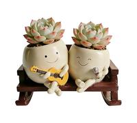 Genérico Resin Flower Pot - Drainage Holes That Are Breathable,Resin Flower Pot with Drainage for Indoor - for Patio Porch Balcony Sill Table Floor Dining Orchid Bonsai Cactus