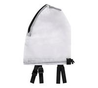 Genérico Reticulated Dog Head Net - Headband with Silent Ear Covers, Allows Gasping and Drinking During Bath, Swimming and Shower | Prevents Biting or Licking During Baths or Showers