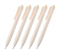 Genérico Retractable Ballpoint Pens, Black Ballpoint Pens - 5 Pcs Elegant Commercial Signature Pens, 5mm Portable Student Study Pens for Boys Girls Students and Teachers