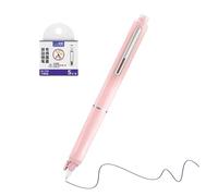 Generico Retractable Fountain Pen | Retractable Fountain Pen for Sliding Writing, Fine Tip 0.38 mm Refill Cartridges for Drawing Notes Diary