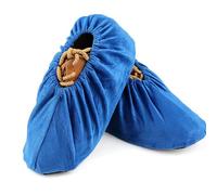 Generico Reusable Shoe Covers - Non-Slip Soft Protective - Thick and Reinforced Barrel Covers for Workplaces Hospital Gym Workshop Server Room Museum Construction Site, blue, Fare riferimento alla