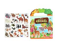 Generico Reusable Stickers - Silent Games with Stickers and Activity Notebook | Activity Book with | for and Children 0-3 Years Home Use Travel Kindergarten