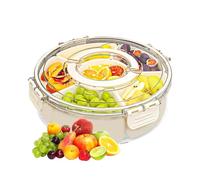 Genérico Revolving Snack Container, Rotating Food Storage Container with Removable Compartment Design for Candy, Chocolate Nuts, Fruits and Vegetables, Durable Storage