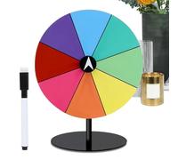 Generico Reward Wheel, Reward Rotating Wheel, Rotating Wheel for the Rewards, Rotating Wheel with Stand, Colorful Doodle Game Dry Spinner for Parties, Home Washing, Wedding, Laure
