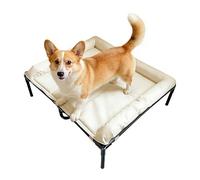 Genérico Rialzato per Cani - 900D Oxford 31,1x26,3x7,4 Pollici | Tappetino Portable Waterproofing with Staccabile, Da Viaggio, Campeggio, per Cani Antiscivolo In Oxford per Esterni |