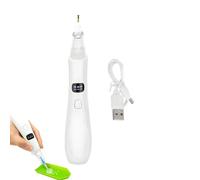 Generico Rinestone Pen - White, Rinestone Collection Tool, Smooth Craftsmanship | 2025 Electric Diamond Brush, Extra Heads, Self Adhesive for Smooth Handling, Nail