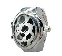 Generico Ring Watch - Analog Open Ring Watch, Vintage Gem Finger Watch | Flip-Open Ring Watch Without for Women | Classic Finger Watch Gift for Comple, White, riferimento alla descrizione, Reference