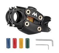 Genérico Road Bike Sheem, Cycling Stem, Spring Absorber Shock Adjustable Height Increase 45 mm 7 Degrees Stem Aluminium Aluminium Comfort Shoulder Absorbing PA