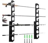 Generico Rod Holder, Rod Holder | Horizontal Wall Mounted Rod Holder | Sturdy Steel Rod Holder, Space-Saving Rod Holder and Organizer for Garage, Ceiling