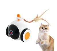 Genérico Rolling Cat Toy, Electric Interactive Ball, Rechargeable Motion-Activated with Automatic Indoor Pet Game and Fun Exercise Toy for Indoors Play, 3.94x3.74x4.53 Inches