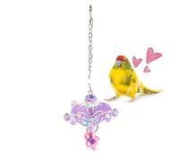 Generico Rotating Bird Toys | Interactive 360° Rotatable Anti-Spinner Toy with Parrot Rattle - for Cockatiels, Mandarin Diamonds, Inseparables