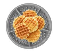 Generico Round Waffle Silicone Mould, Waffle Mould | Silicone Baking Pan For, and Chocolate Maker, Baking Pan For, Non-Stick Cake Mould for a