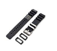 Generico Rubber Strap Compatible with Citizen Promaster Aqualand NY 0040 JP2000 nd Limits Strap 20mm 22mm 24mm Universal for Sub Diver Sport, 24mm, Black