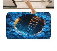 Generico Rug with 3D Optical Illusion Effect | Non-Slip Doormat with Aesthetic Hole | 3D Mats | for Halloween Decorations in Indoor Environments such as Porch Entrance Kitchen and Bathroom