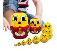 Generico Russian Nesting Dolls - 10 Pieces Hand-Painted Animals | Handmade Russian Doll, for Living Room Entrance Shelf for Showing Room and Children's Room