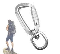 Generico SAFE CONNECTOR:Sturdy carabiner with 4KN rotary clip, professional design with high-strength buckle, long lasting stable fixation, versatile organization for the