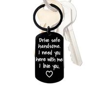 Generico Safe Keyring for Saint - Romantic Pendant Keyring for Husband Boyfriend | Thoughtful Gift Accessory for Car, Clothing, Anniversary, Birthday, Love Keepsake for Cop, a, Fare riferimento alla