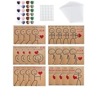 Generico San Postcards - Paper, 0x1.97 Inches, Funny Gift Set For Kids Precious Stone Exchange | Heart Shaped Saint Cards For Love Tokens For Activity D