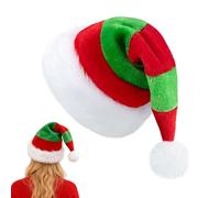 Genérico Santa Hats | Red and Green Christmas Hats | Extra Thick Comfortable Christmas Hat,For Adults Men Women Office Meeting School Parade