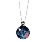 Genérico Schmuck | Universum Stern Schmuck,Glas Kristallkugel Astronomie Universum Halskette,für Liebhaber, Frauen, Mädchen, Ehefrau, Mutter, beste Freunde, Paare, Valentinstag, Geburt, Consulte la